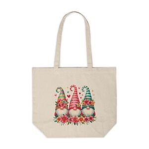 Spring Garden Gnome Custom Canvas Tote Bag